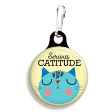Cargar imagen en el visor de la galería, Charm para collar "Serious Catitude"