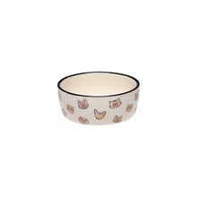 Cargar imagen en el visor de la galería, Plato cerámico para gato "Cat Faces" - Chico