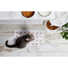 Cargar imagen en el visor de la galería, Tapete para platos "Black & Tan Cat Faces" - Pearhead