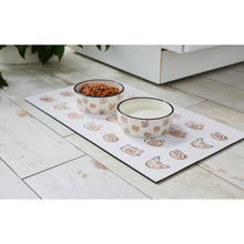 Cargar imagen en el visor de la galería, Plato cerámico para gato "Cat Faces" - Chico