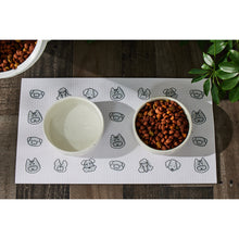 Cargar imagen en el visor de la galería, Tapete para platos "Dog Faces" - Pearhead