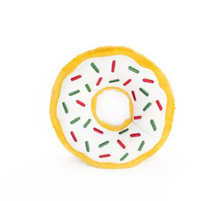 Cargar imagen en el visor de la galería, Peluche Dona para mascota "Holiday Peppermint" Grande - Zippy Paws