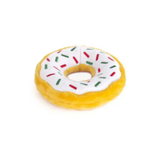 Cargar imagen en el visor de la galería, Peluche Dona para mascota "Holiday Peppermint" Grande - Zippy Paws