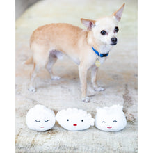 Cargar imagen en el visor de la galería, Set 3 Juguetes de peluche para perro "Dim Sum" - Pearhead