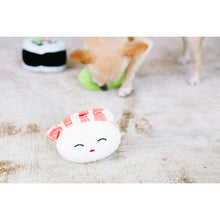 Cargar imagen en el visor de la galería, Set 3 Juguetes de peluche para perro "Sushi Bento" - Pearhead